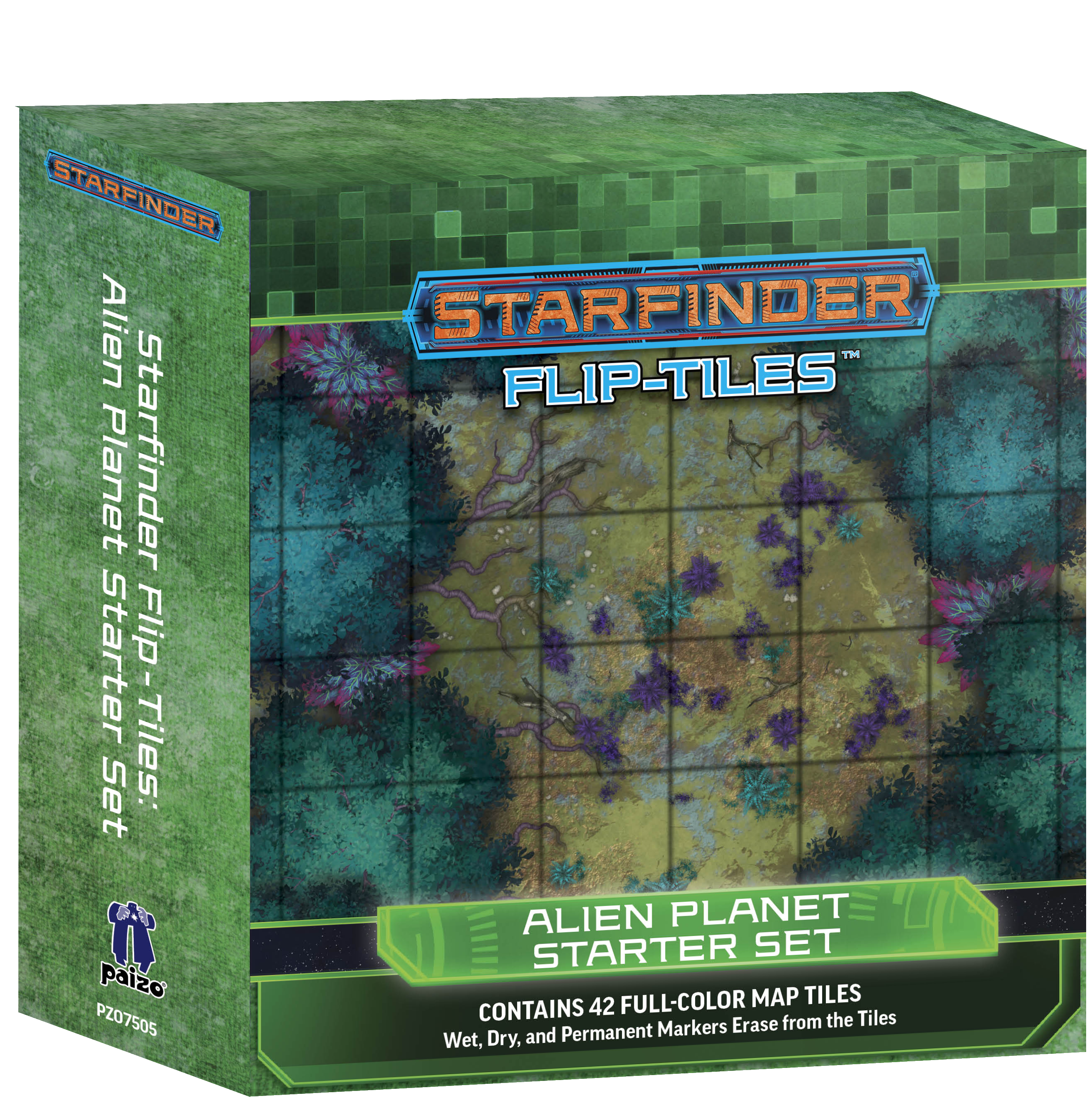 Paizo Com Starfinder Flip Tiles Alien Planet Starter Set