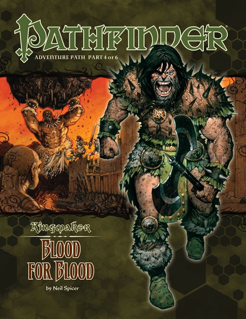 Cover of Pathfinder Adventure Path #34: Blood for Blood (Kingmaker 4 of 6)