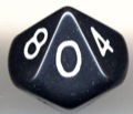 d10 Die: Opaque