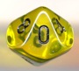 d10 Die: Transparent