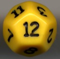 d12 Die: Opaque