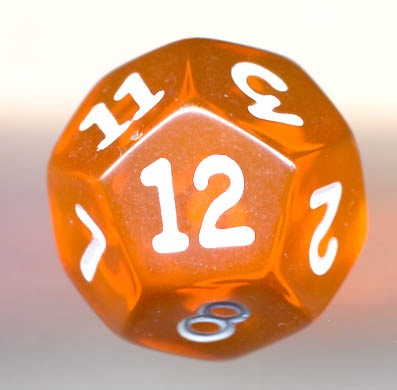 paizo.com - d12 Die: Transparent