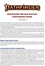 Pathfinder Second Edition Conversion Guide