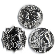 Campaign Coins: Pack of 12 Coins—Platinum (10, 50, 100)
