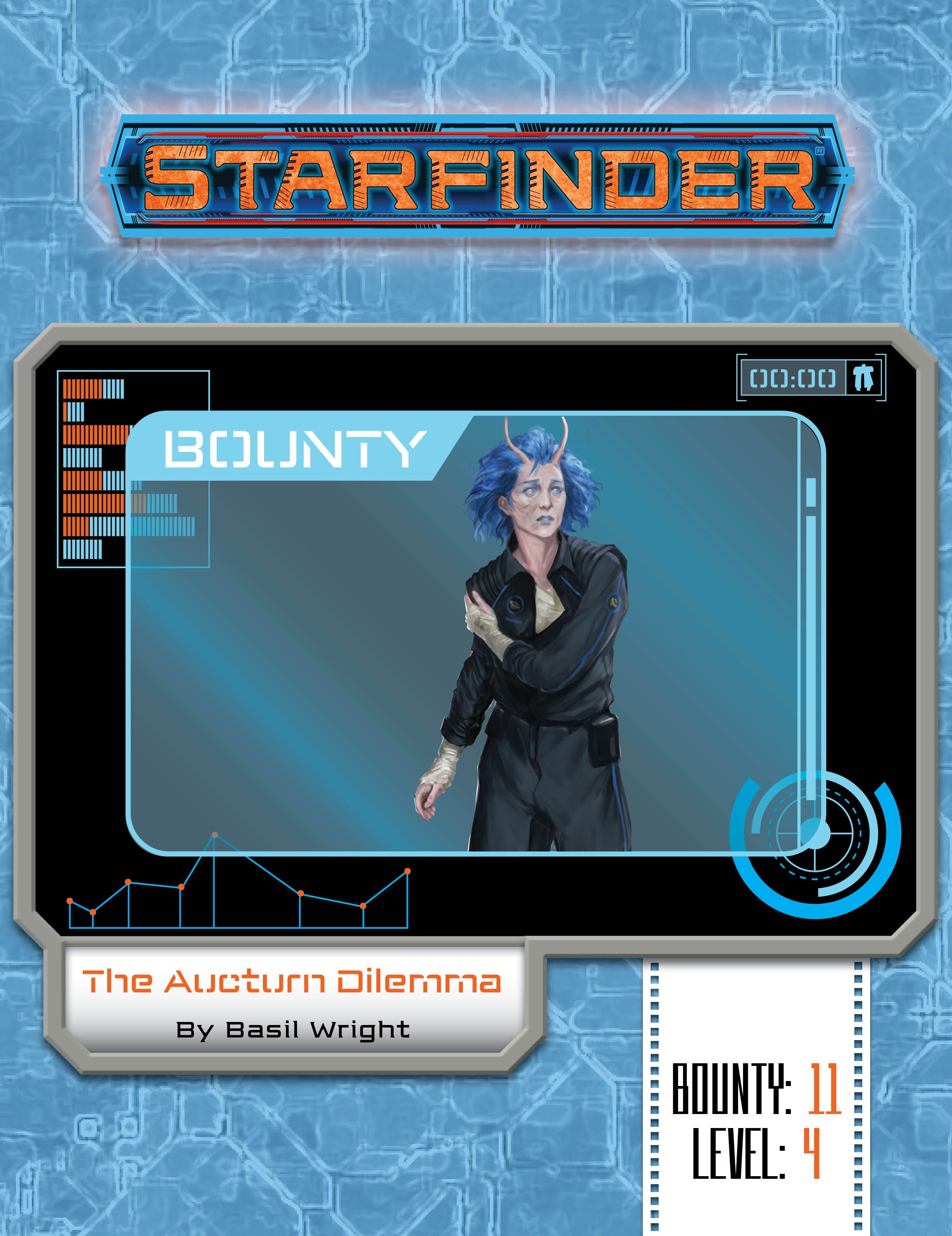 The cover for Starfinder Society Bounty #11: The Aucturn Dilemma