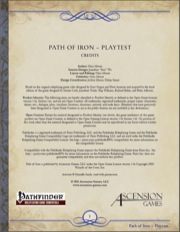 Path of Iron (PFRPG) Playtest PDF