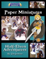 Battle! Studio Paper Miniatures: Half-Elven Adventurers PDF