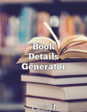 Book Details Generator PDF