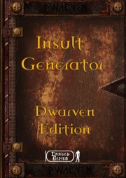 Insult Generator: Dwarven Insults PDF
