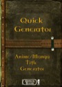 Quick Generator: Anime/Manga Title Generator PDF