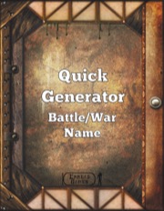 Quick Generator Battle/War Name PDF