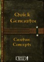 Quick Generator: Creature Concepts PDF