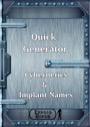 Quick Generator: Cybernetics & Implant Names PDF
