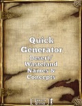 Quick Generator Desert/Wastelands Names & Concepts PDF