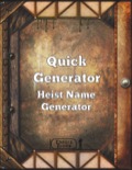 Quick Generator Heist Name Generator PDF