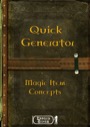 Quick Generator: Magical Item Concept PDF