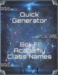 Quick Generator - SciFi Academy Class Names PDF