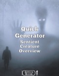 Quick Generator Sentient Creature Overview PDF