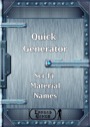 Quick Generator: Sci-Fi Material Names PDF