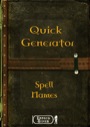 Quick Generator: Spell Names PDF
