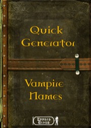 Vampire Name Generator PDF