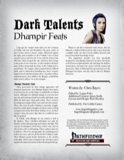 Dark Talents: Dhampir Feats (PFRPG) PDF