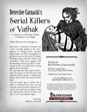 Detective Carnacki’s Serial Killers of Vathak (PFRPG) PDF