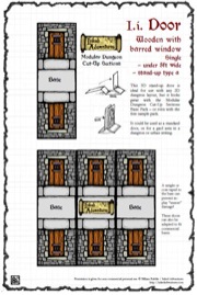 Inked Adventures: Small Dungeon Door PDF