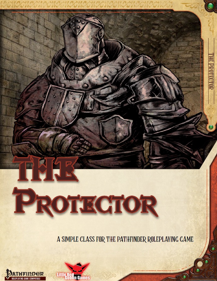 Simple Classes: Protector: A large heavily armored knight standing guard