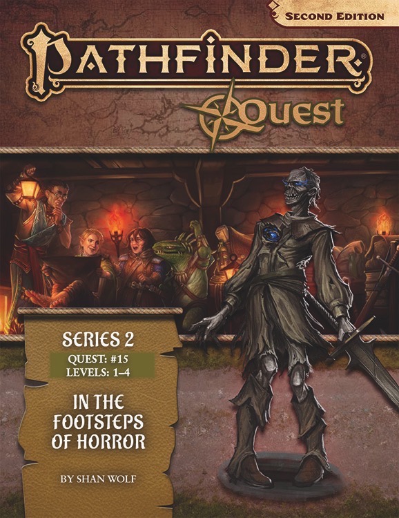 The cover for Pathfinder Quest (Series 2) #15: In the Footsteps of Horror.