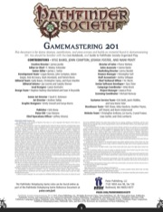 Pathfinder Society: GM 201 PDF