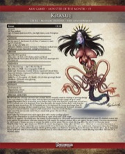 Monster of the Month #2: Krasue (PFRPG) PDF + Fantasy Grounds