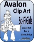 Avalon Clip Art: Sci-Fi Girls PDF