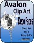 Avalon Clip Art: Deco Faces PDF