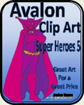 Avalon Clip Art: Super Heroes 5 PDF