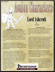 Avalon Characters Vol 1, Issue #11 Lord Ashcroft (PFRPG) PDF