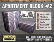 Apartment Block #2 Card Model Kit PDF