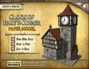 Clock of Rake's Corner Paper Model PDF