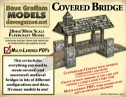 Covered Bridge 30mm Paper Model PDF