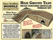 High Ground Tiles 28mm/30mm Modular Paper Models PDF