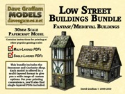 Low Street Buildings Bundle 28mm/30mm Paper Models PDF