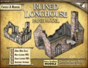 Ruined Longhouse Paper Model PDF