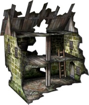 Split Ruin 28mm/30mm Paper Model PDF