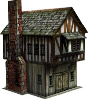 Tudor Shop 28mm/30mm Paper Model PDF