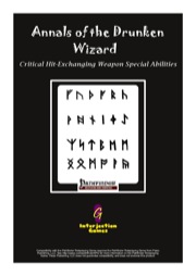 Annals of the Drunken Wizard: Critical Hit-Exchanging Weapon Special Abilities (PFRPG) PDF