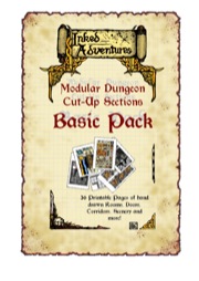 Inked Adventures: Modular Dungeon Cut-Up Sections Basic Pack PDF