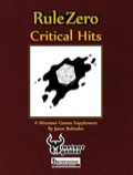 Rule Zero: Critical Hits (PFRPG) PDF