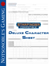 Deluxe Character Sheet (SFRPG) PDF