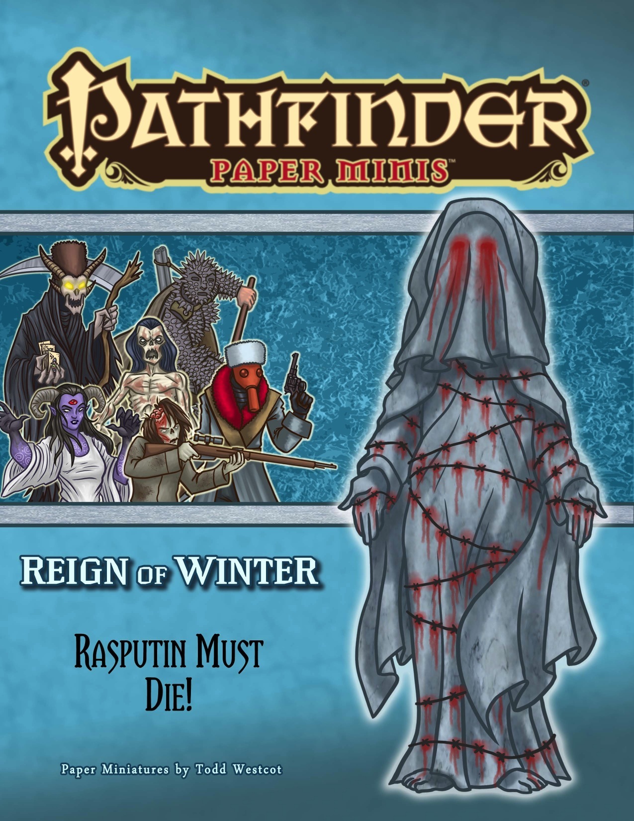 Reign of Winter ~ RASPUTIN 35 Pathfinder Battles rare miniature Grigori mad monk 