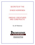 Secrets of the Synod Horrenda: Undead Creatures and Constructs (PFRPG) PDF